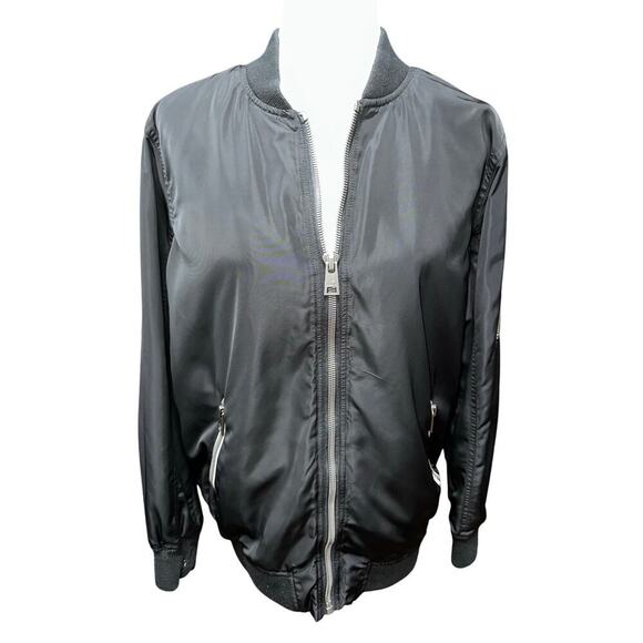 Levi’s Jackets & Blazers - Levi’s Jacket Women’s Black Bomber Biker Elastic Ribbed Zip Melanie Newport 1X